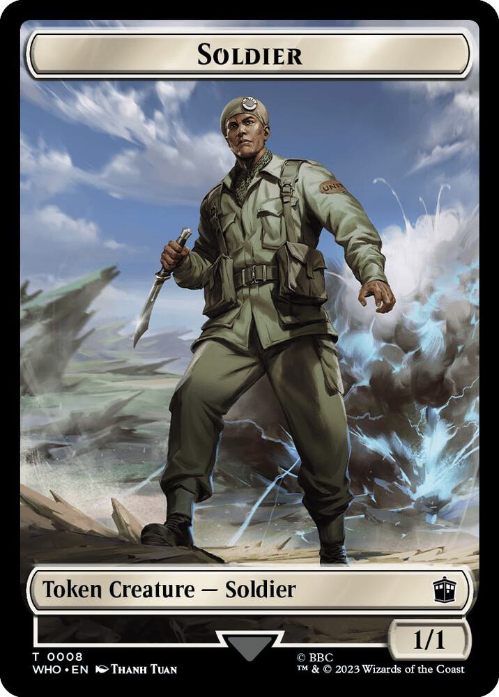 Soldier // Treasure (0030) Double-Sided Token
