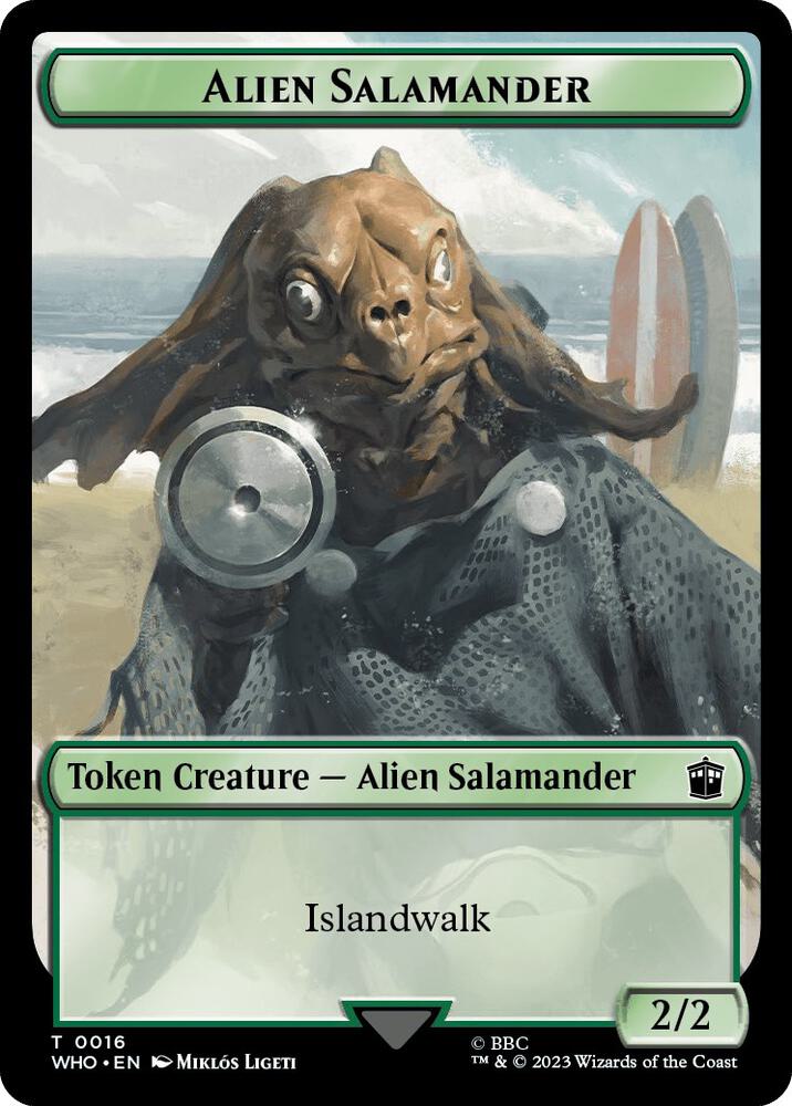 Alien Salamander // Alien Insect Double-Sided Token