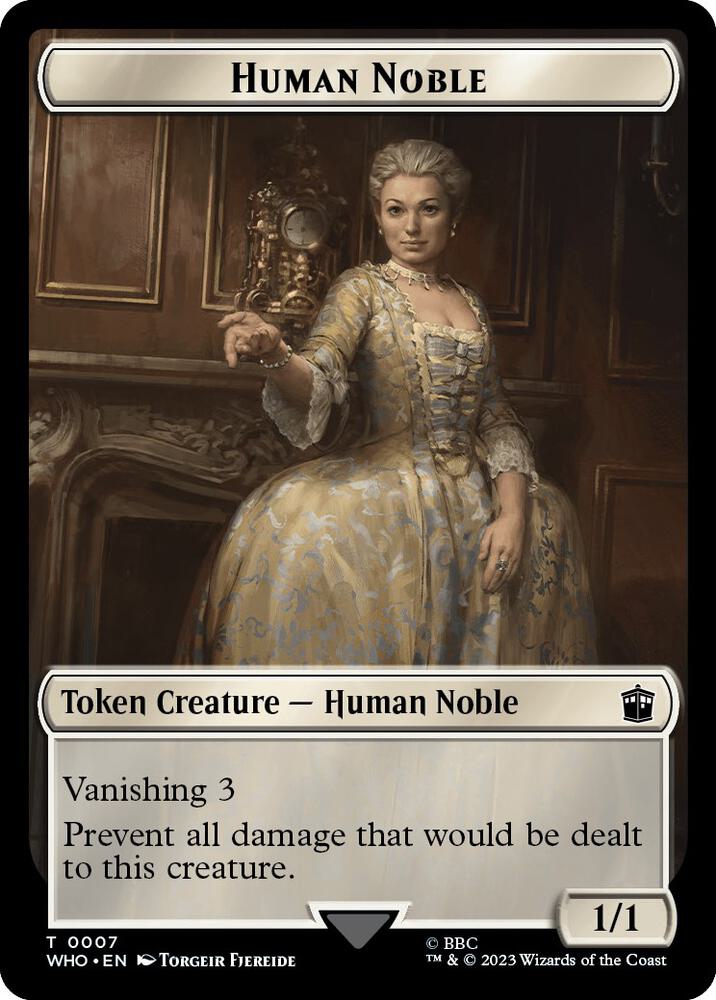Human Noble // Clue (0022) Double-Sided Token