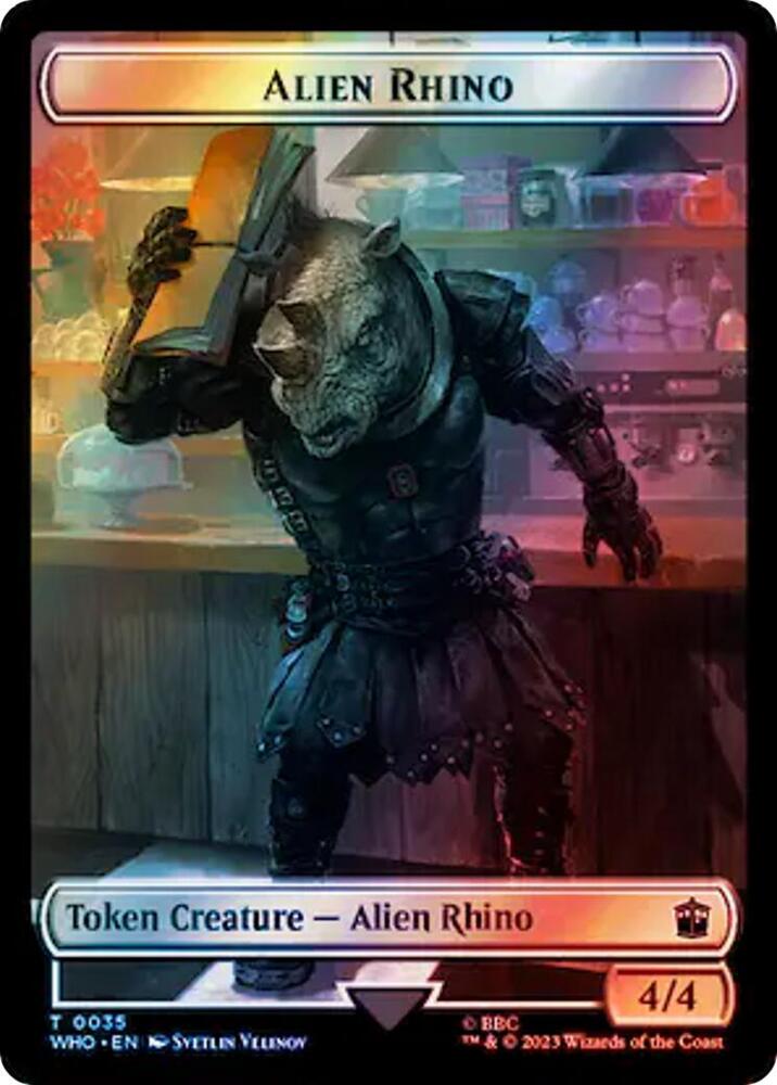 Alien Rhino // Mutant Double-Sided Token (Surge Foil)
