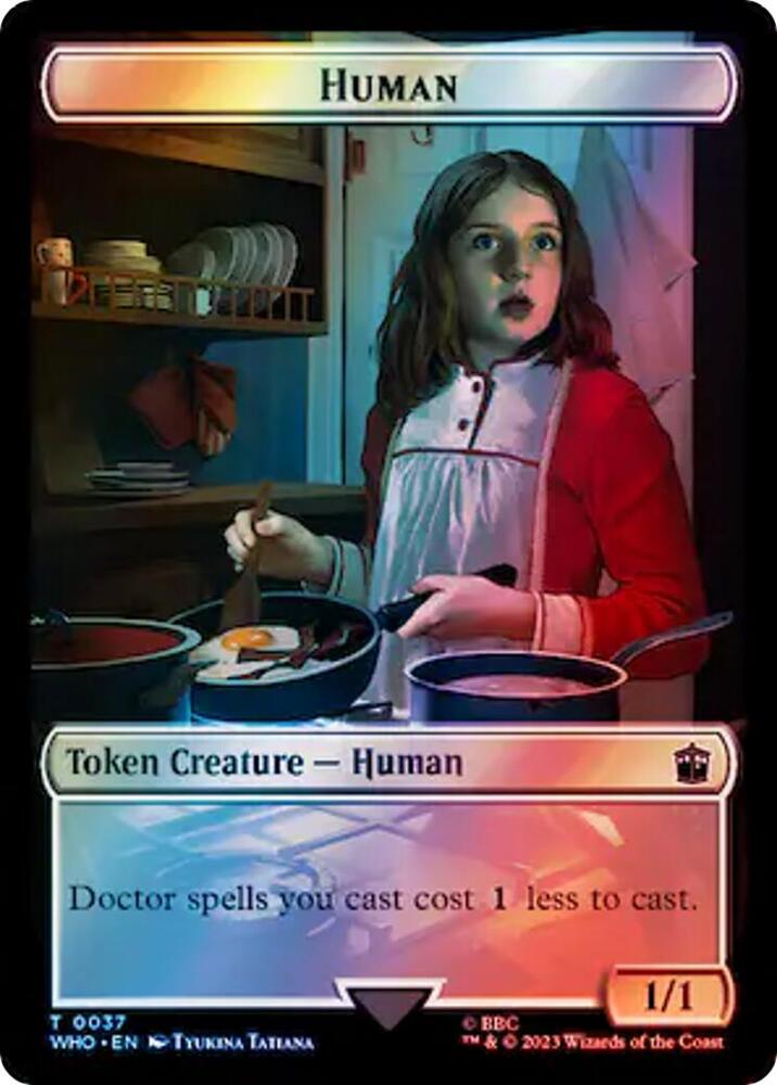 Human (0037) // Mark of the Rani Double-Sided Token (Surge Foil)