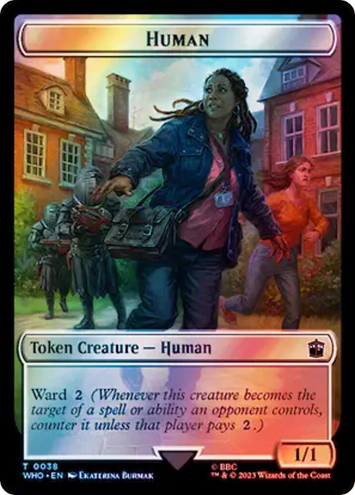Human (0038) // Mutant Double-Sided Token (Surge Foil)