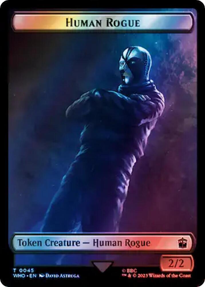 Human Rogue // Cyberman Double-Sided Token (Surge Foil)
