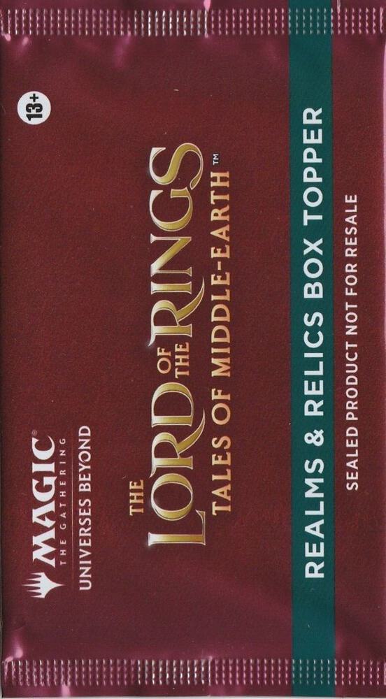Universes Beyond: The Lord of the Rings: Tales of Middle-earth - Realms & Relics Box Topper Pack