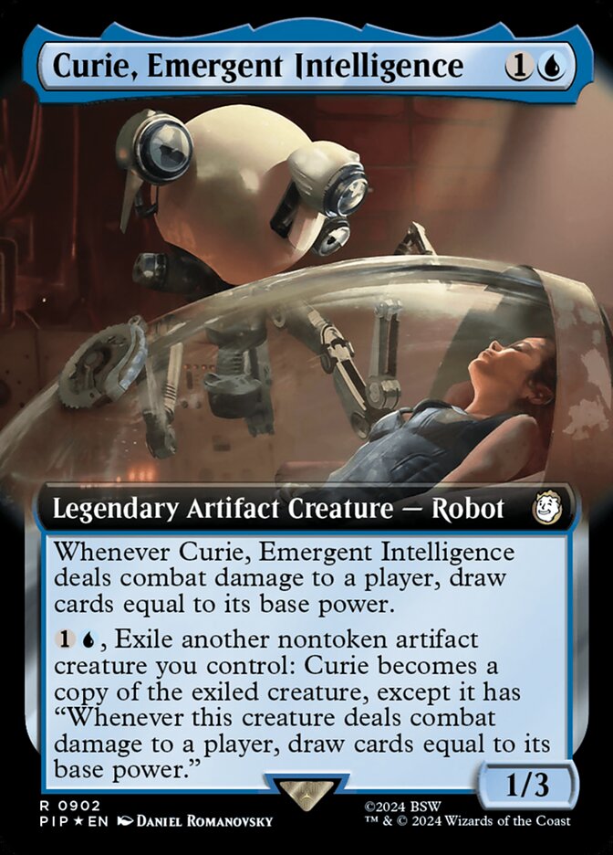 Curie, Emergent Intelligence (Extended Art) (Surge Foil)