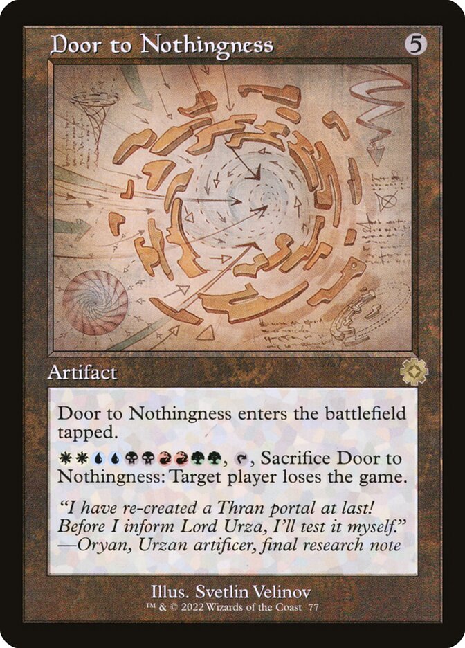 Door to Nothingness (Schematic)