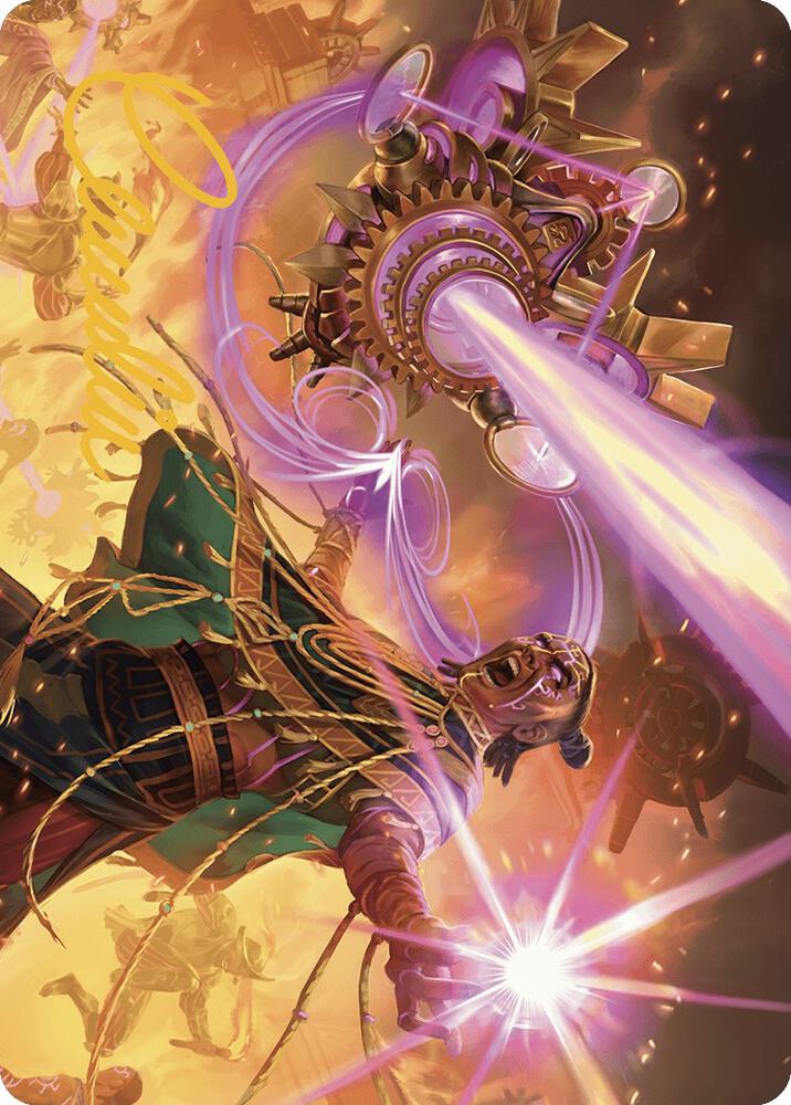 Cosmium Blast Art Card (Gold-Stamped Signature)