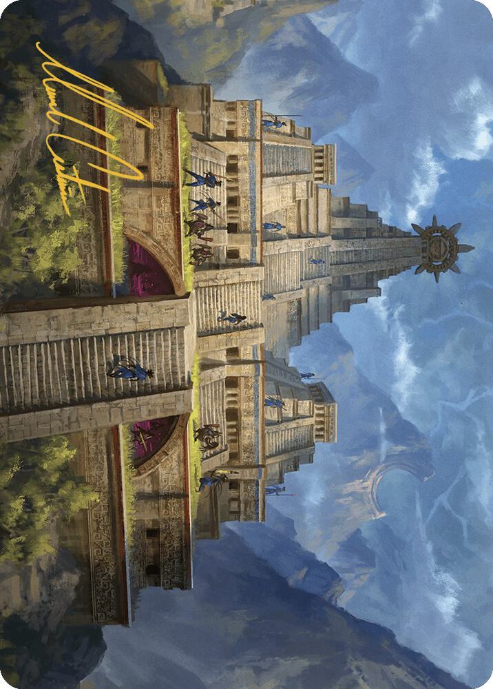 Barracks of the Thousand Art Card (Gold-Stamped Signature)