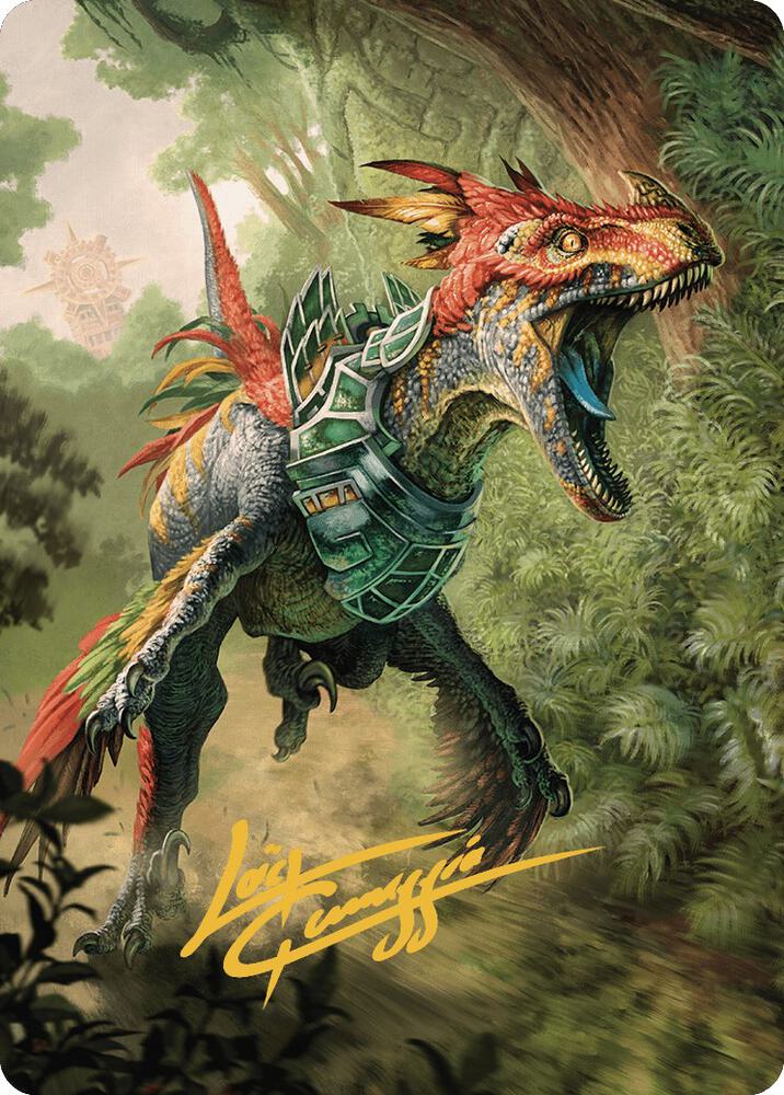 Dinosaur Token Art Card (Gold-Stamped Signature)