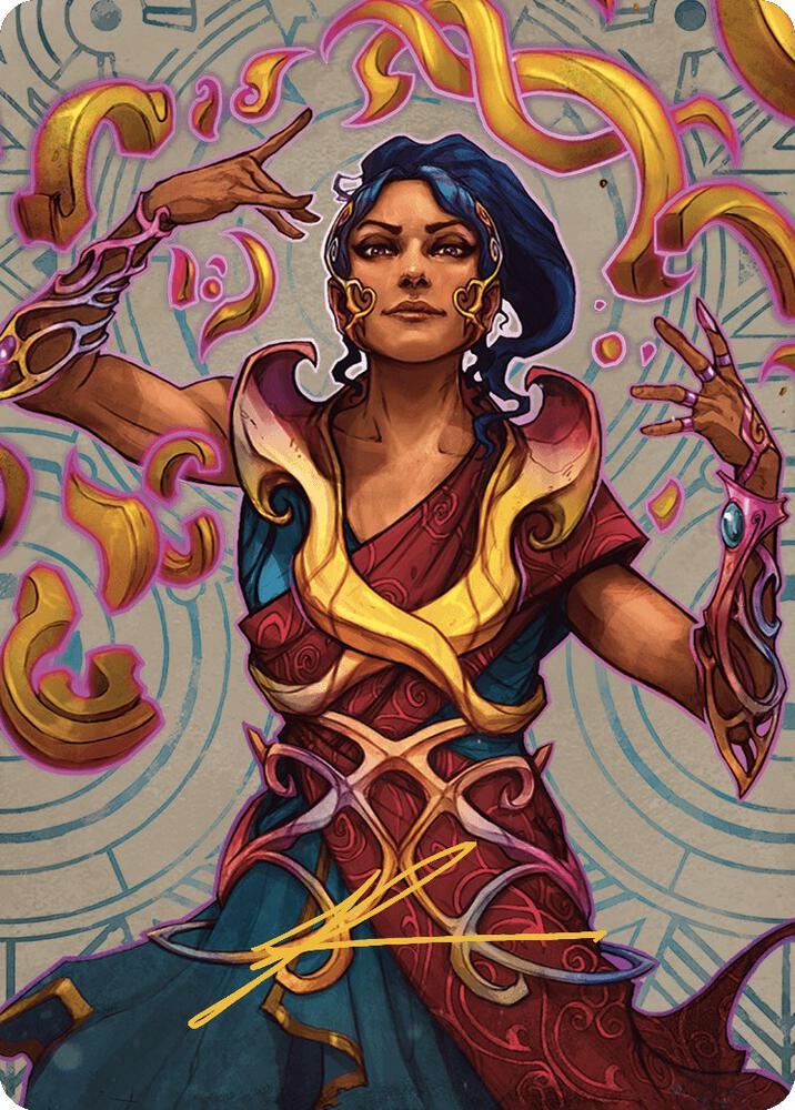 Saheeli, the Sun's Brilliance Art Card (Gold-Stamped Signature)