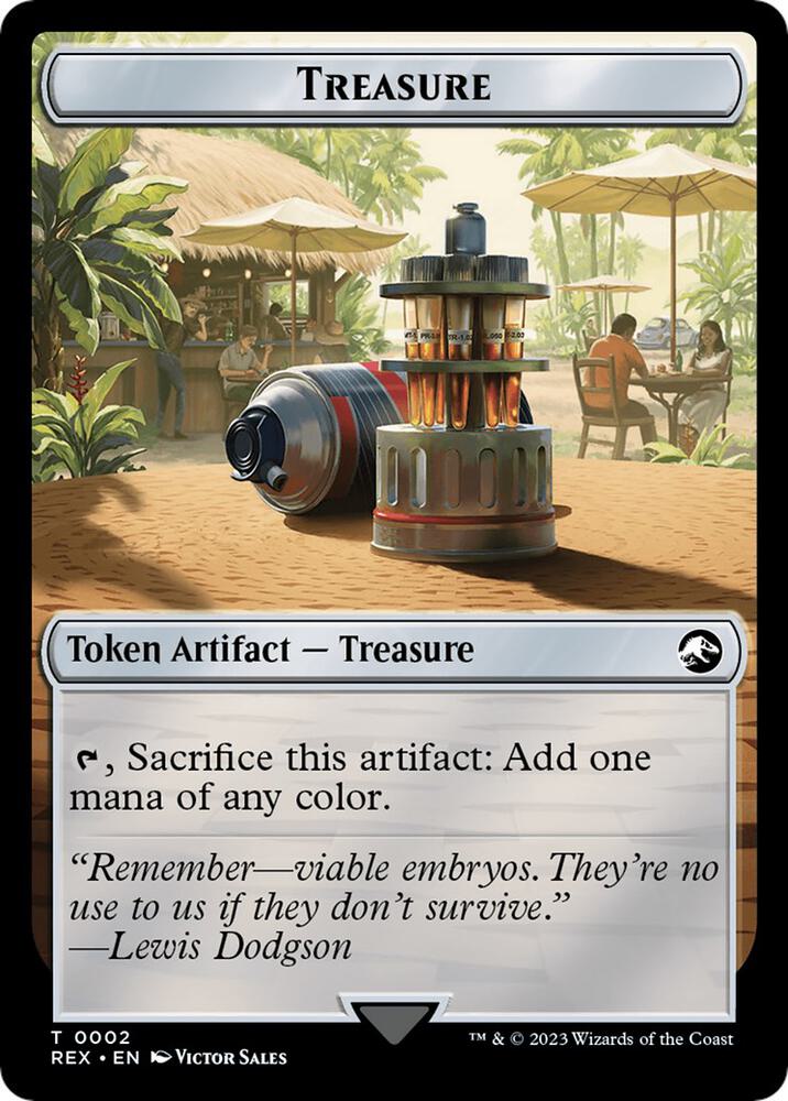 Treasure (0002) // Dinosaur (0001) Double-Sided Token
