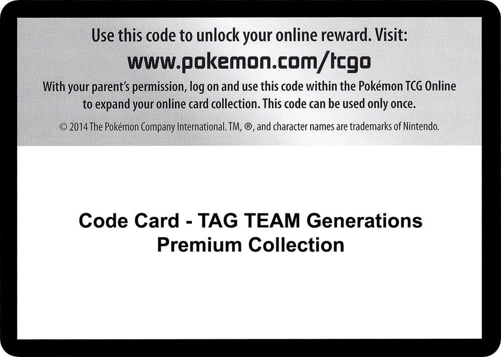Code Card - TAG TEAM Generations Premium Collection