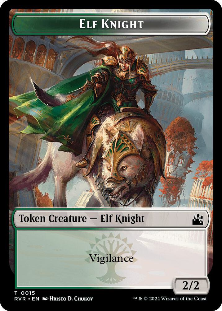 Elf Knight // Angel (0002) Double-Sided Token