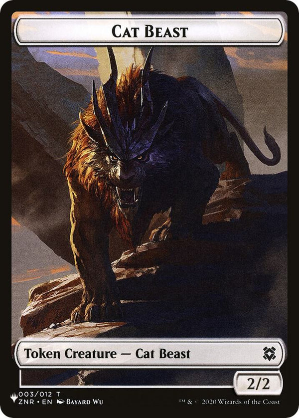 Cat Beast // Rat Double-Sided Token - Magic: The Gathering