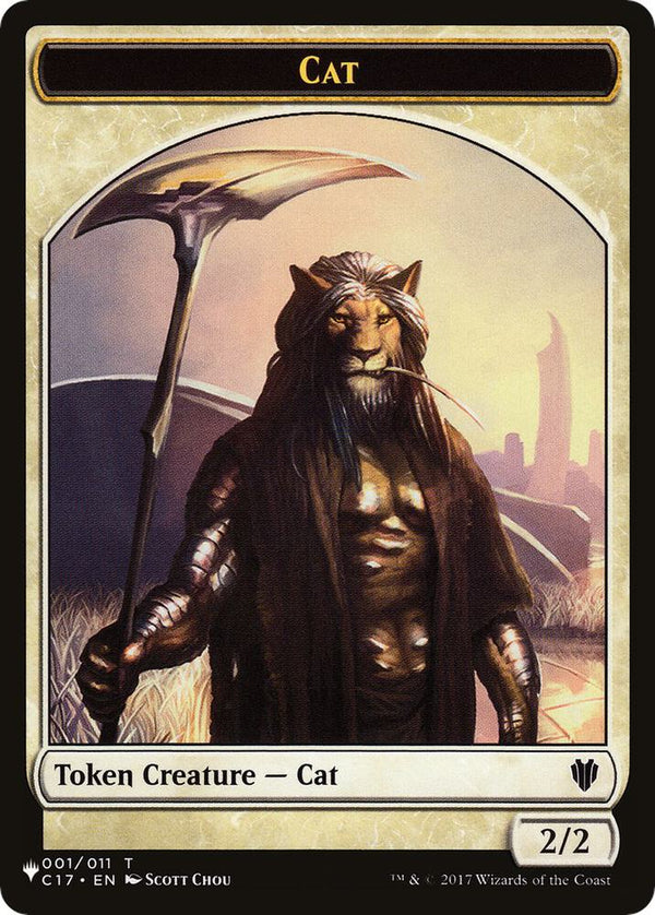 Cat (001) // Dog Double-Sided Token - Magic: The Gathering