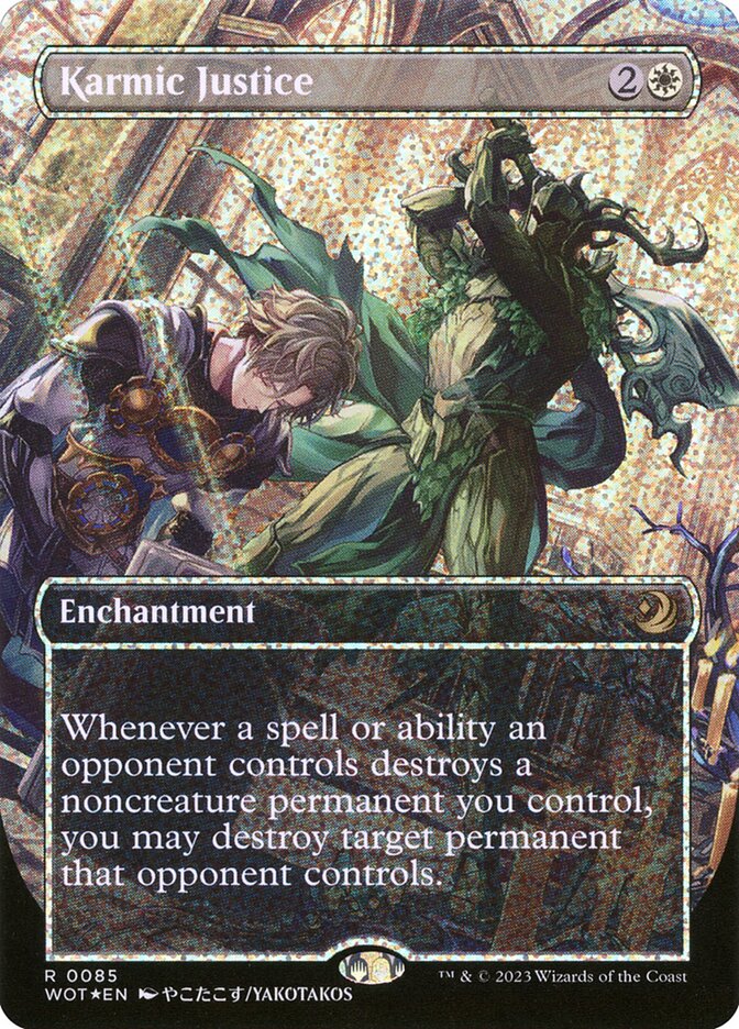 Karmic Justice (Anime Borderless) (Confetti Foil)