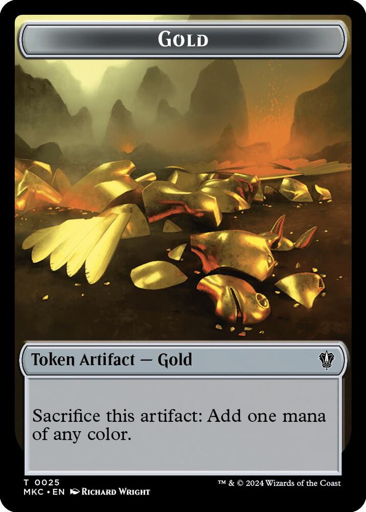 Gold // Lightning Rager Double-Sided Token