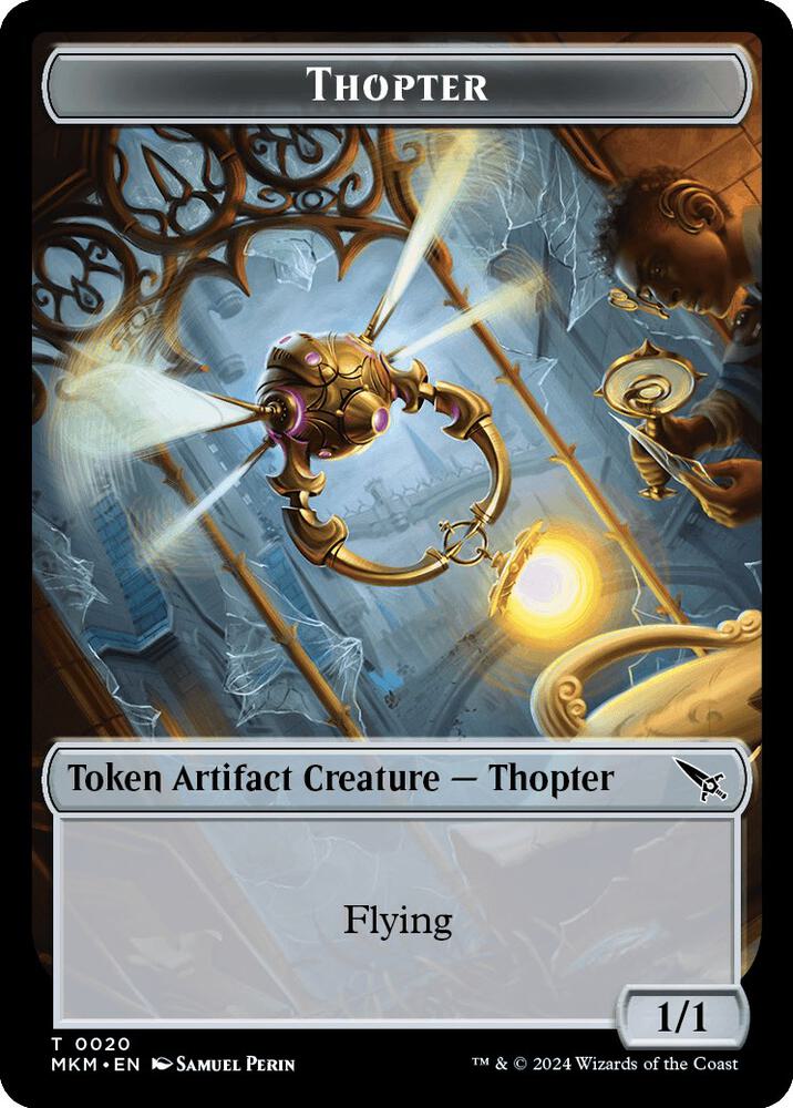 Thopter // Rhino Warrior Double-Sided Token
