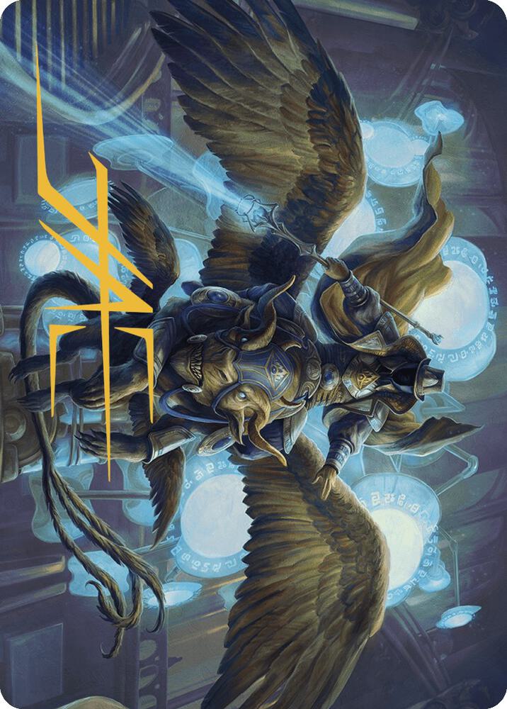 Ezrim, Agency Chief Art Card (Gold-Stamped Signature)