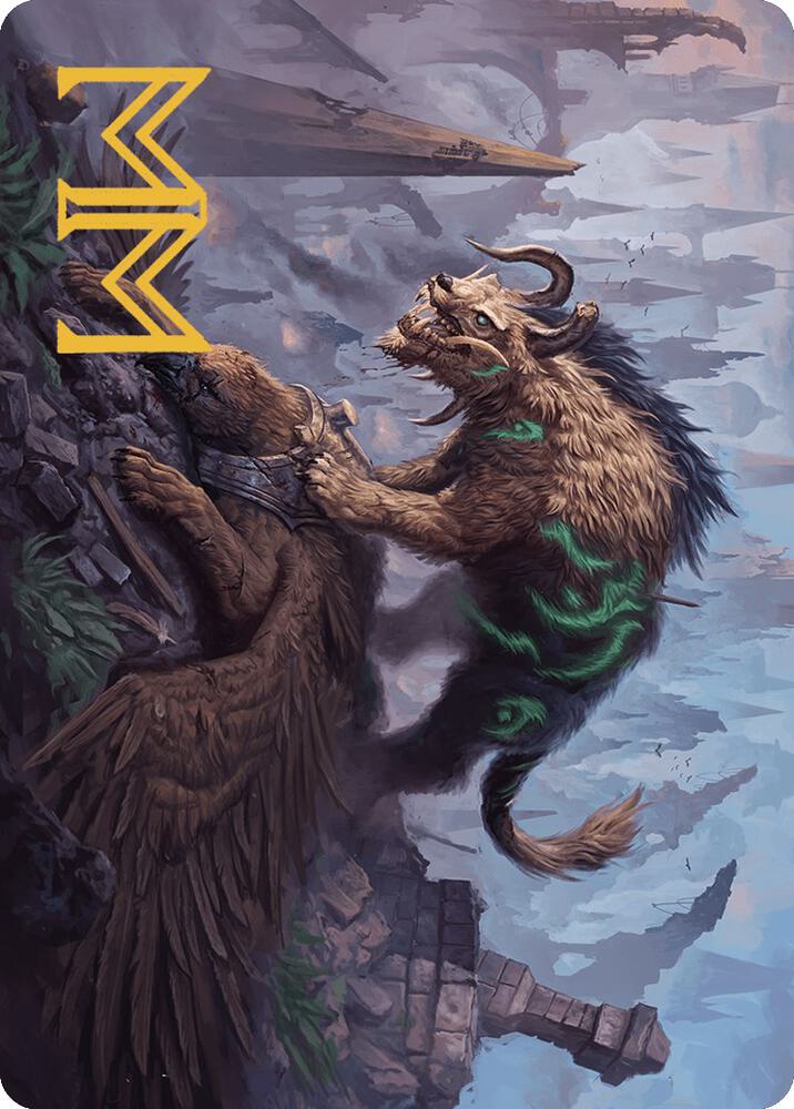 Axebane Ferox Art Card (Gold-Stamped Signature)