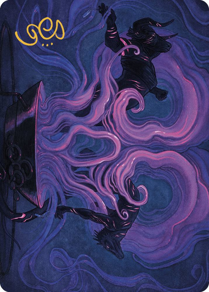 Macabre Reconstruction Art Card (Gold-Stamped Signature)