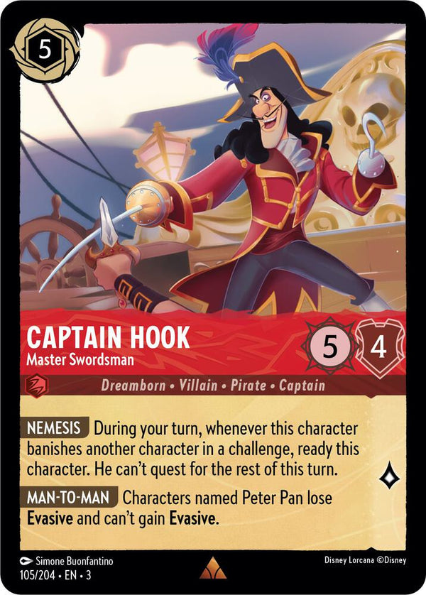 Captain Hook - Master Swordsman - Disney Lorcana