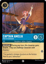 Captain Amelia - First in Command - Disney Lorcana