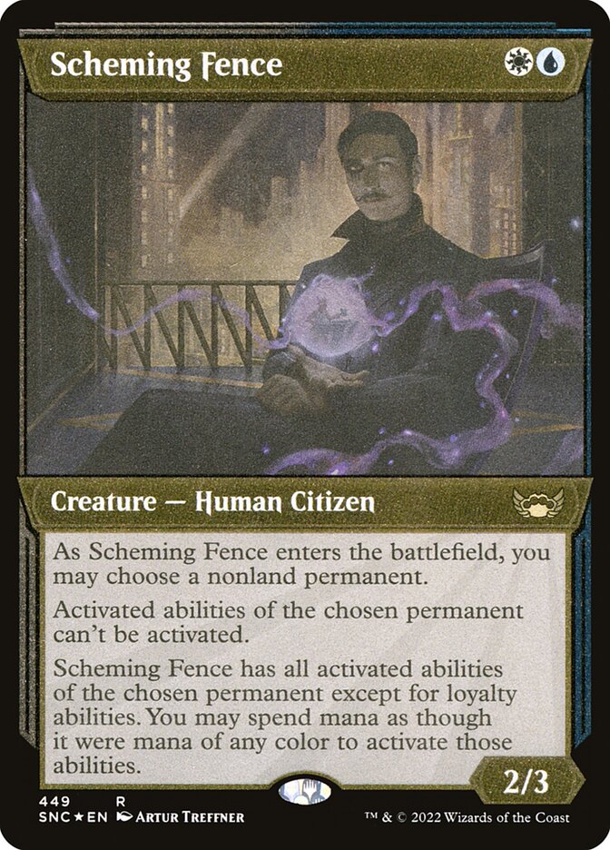 Scheming Fence (Showcase) (Foil Etched)