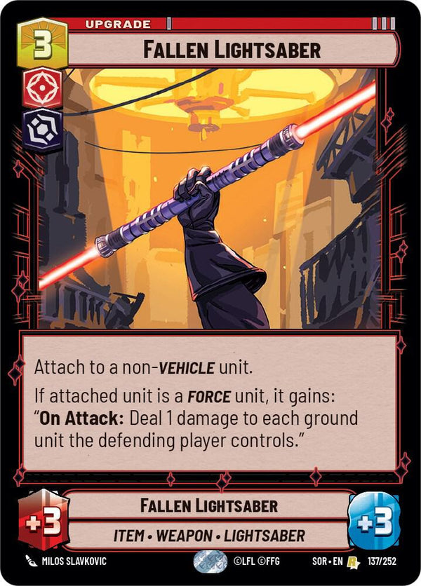 Fallen Lightsaber - Star Wars Unlimited