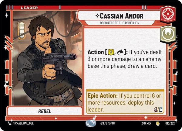 Cassian Andor - Dedicated to the Rebellion - Star Wars Unlimited