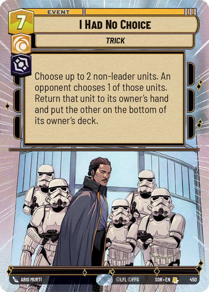 I Had No Choice (Hyperspace)