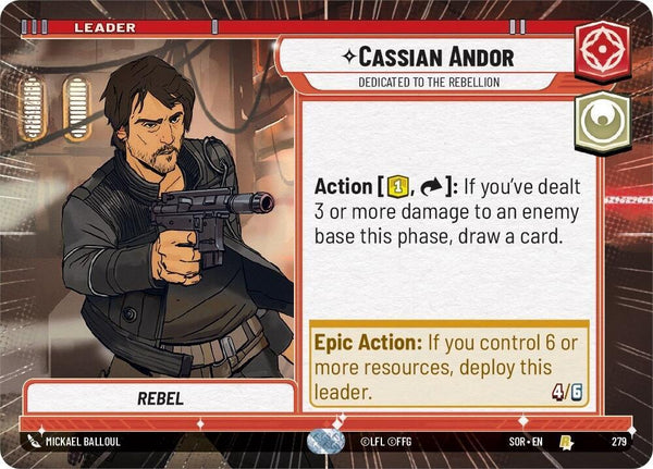 Cassian Andor - Dedicated to the Rebellion (Hyperspace) - Star Wars Unlimited