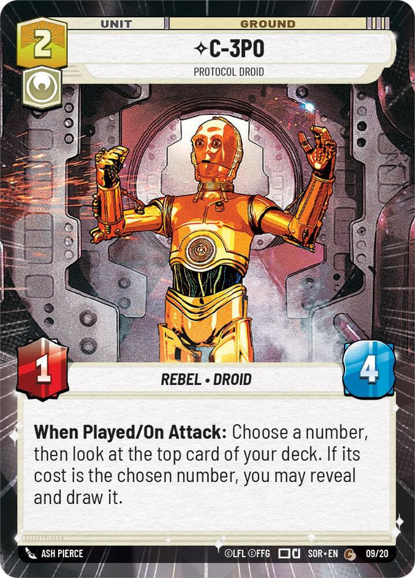C-3PO - Protocol Droid (Hyperspace) - Star Wars Unlimited