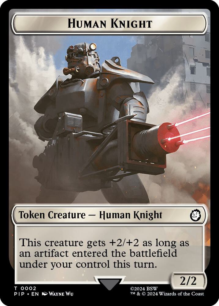 Human Knight // Copy Double-Sided Token