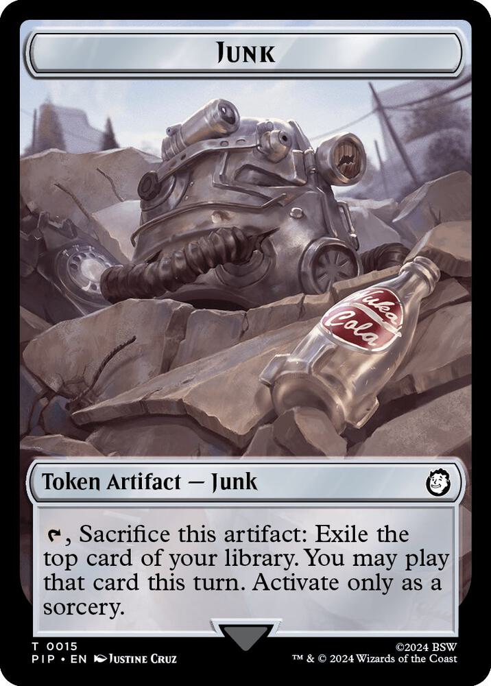 Junk // Human Knight Double-Sided Token
