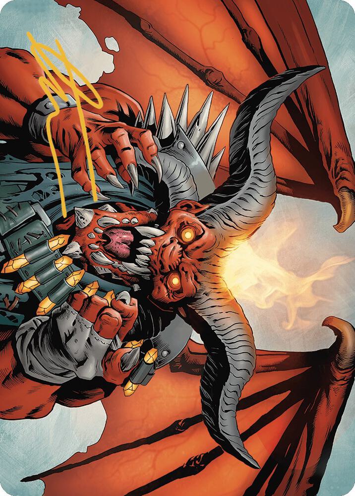 Rakdos, the Muscle Art Card (Gold-Stamped Signature)