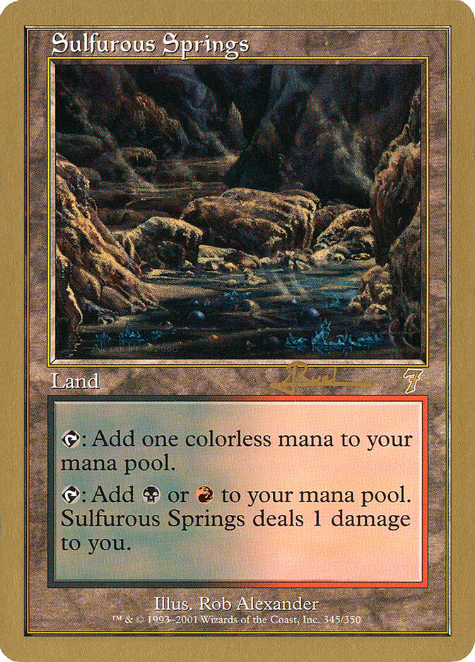 Sulfurous Springs - 2001 Antoine Ruel (7ED)