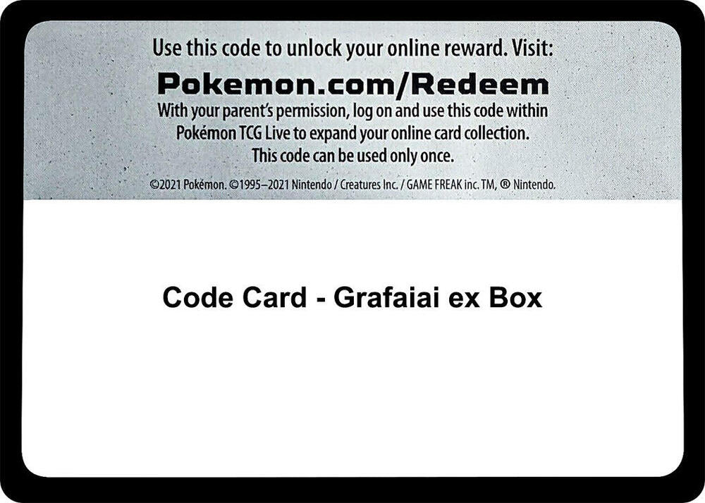 Code Card - Grafaiai ex Box