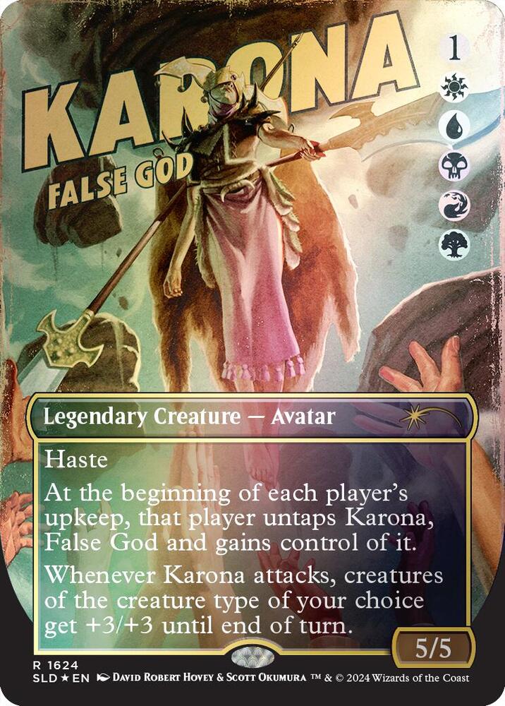 Karona, False God (Rainbow Foil)