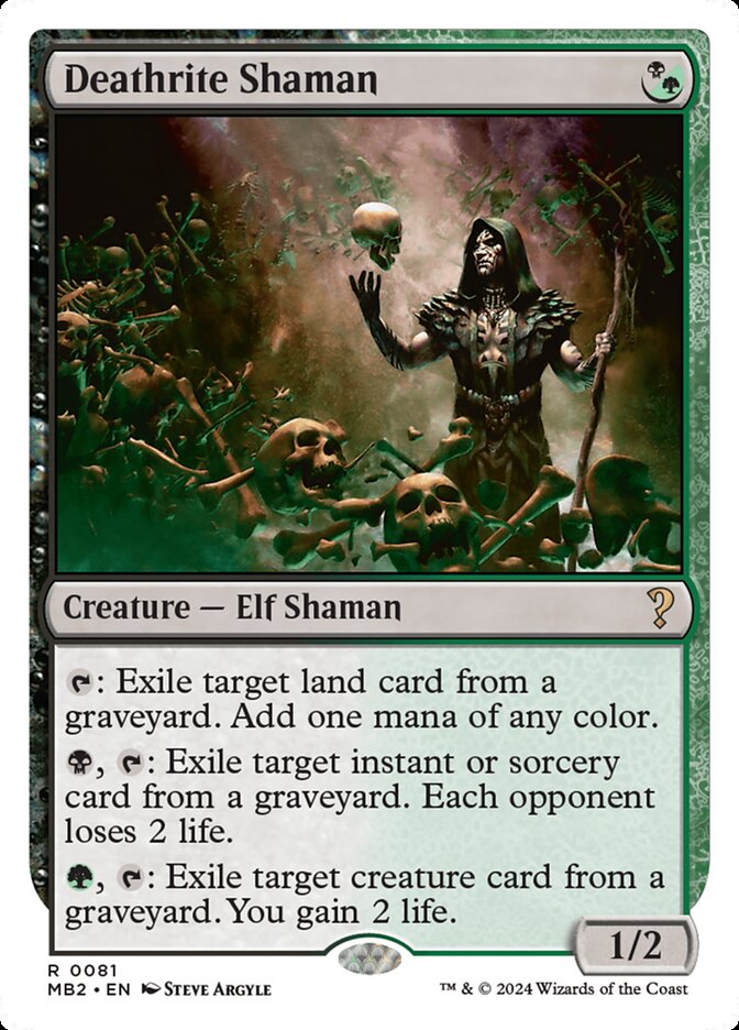 Deathrite Shaman (White Border)