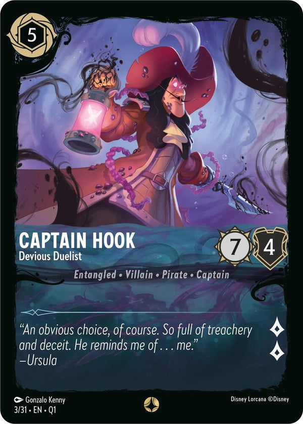 Captain Hook - Devious Duelist - Disney Lorcana