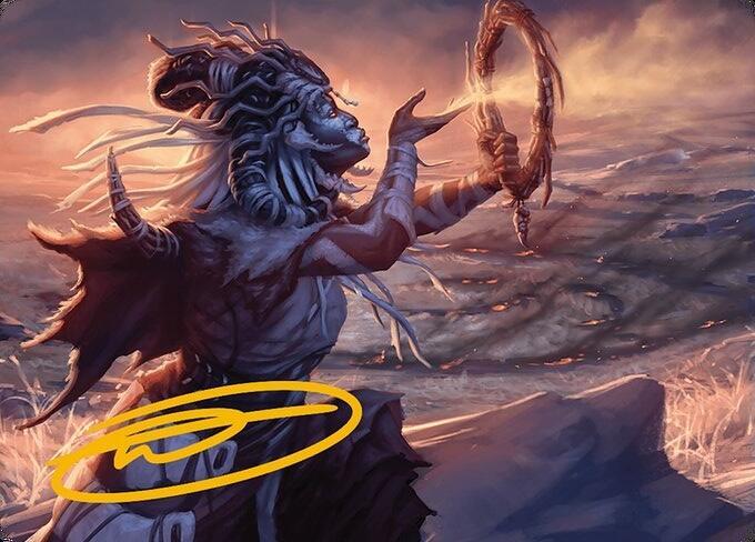 Witch Enchanter Art Card (Gold-Stamped Signature)