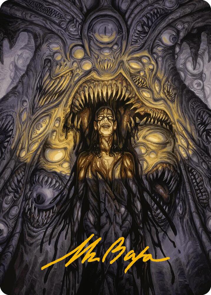 Chthonian Nightmare Art Card (Gold-Stamped Signature)