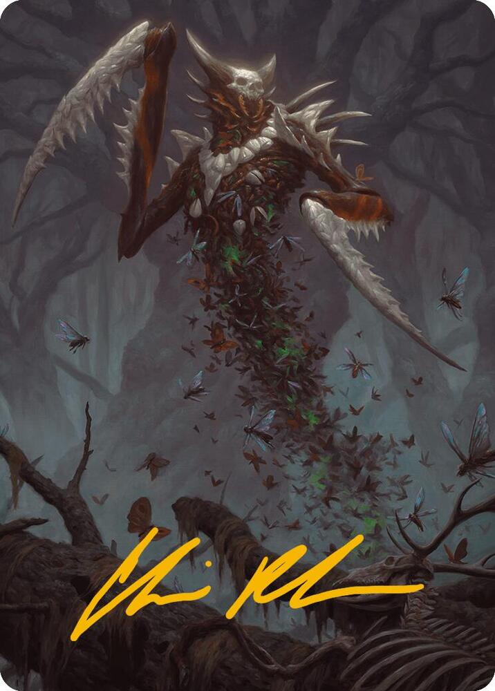 Grist, the Plague Swarm Art Card (Gold-Stamped Signature)