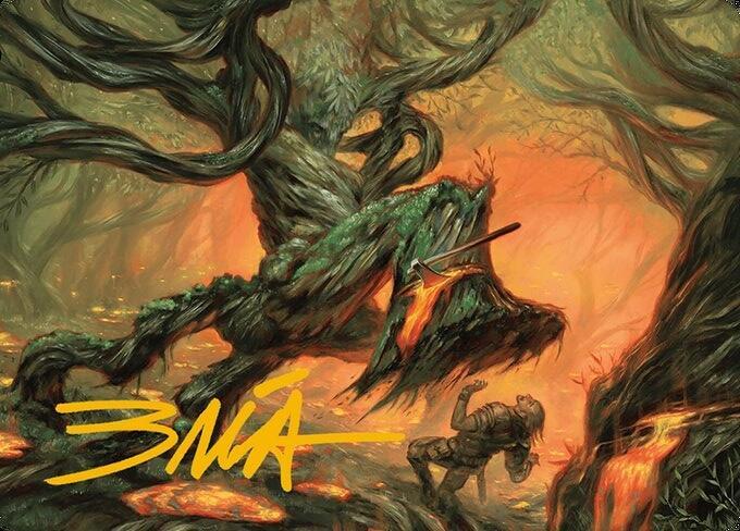 Stump Stomp Art Card (Gold-Stamped Signature)