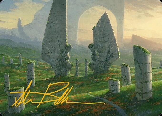 Monumental Henge Art Card (Gold-Stamped Signature)