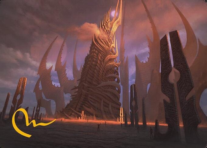 Phyrexian Tower Art Card (Gold-Stamped Signature)