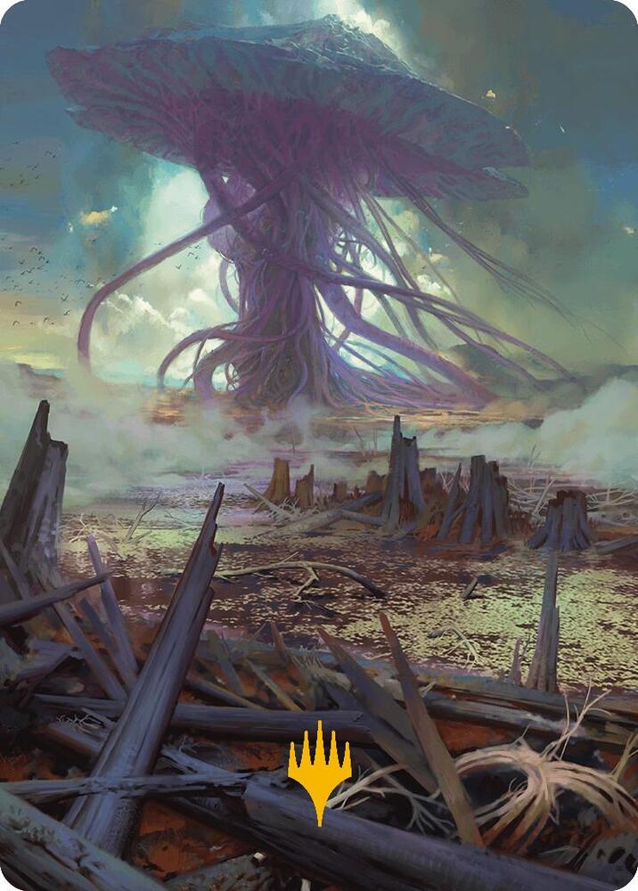Swamp Art Card (Gold-Stamped Planeswalker Symbol)