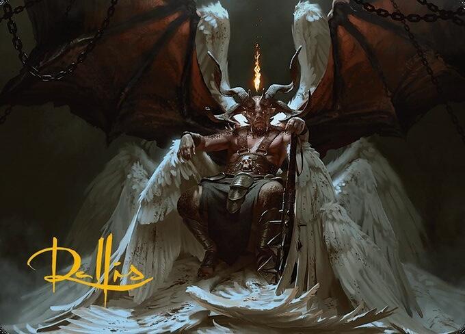 Shilgengar, Sire of Famine Art Card (Gold-Stamped Signature)