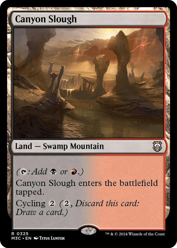 Canyon Slough (Ripple Foil) - Magic: The Gathering